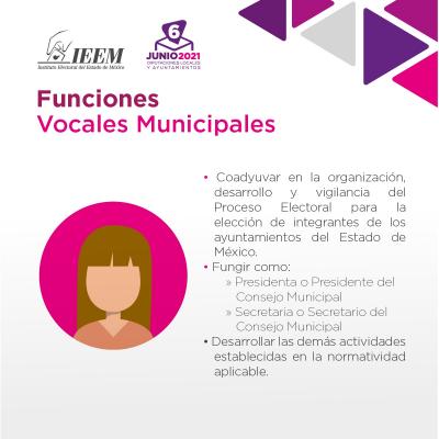 Vocales Distritales y Municipales