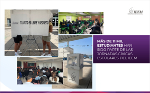 MÁS DE 11 MIL ESTUDIANTES HAN SIDO PARTE DE LAS JORNADAS CÍVICAS ESCOLARES DEL IEEM