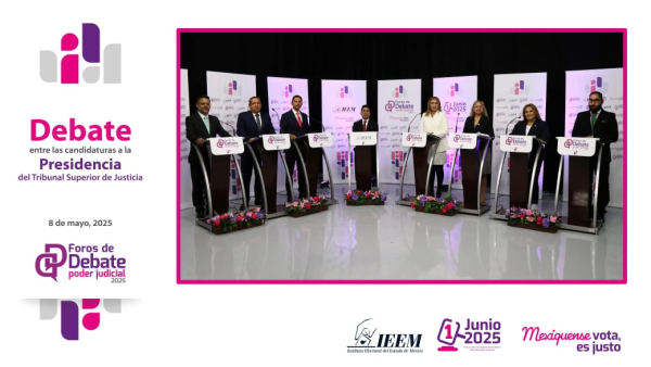 CONTINÚAN FOROS DE DEBATE,  ORGANIZADOS POR EL IEEM PARA LA ELECCIÓN JUDICIAL
