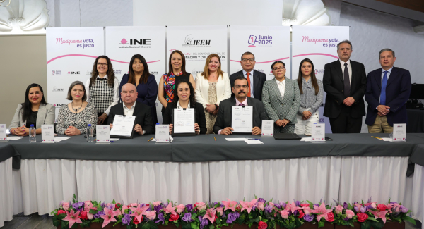 IEEM E INE EDOMEX SIGNAN CONVENIO DE COORDINACIÓN Y COLABORACIÓN