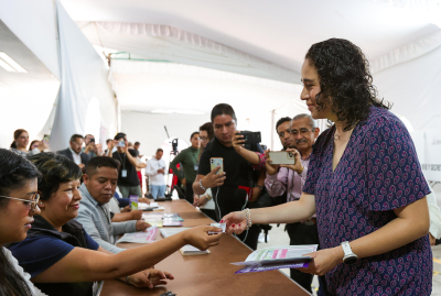 CONSEJERAS ELECTORALES DEL IEEM PARTICIPAN EN EJERCICIO DE DEMOSTRACIÓN DE VOTACIÓN