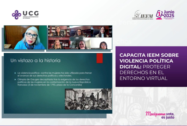 CAPACITA IEEM SOBRE VIOLENCIA POLÍTICA DIGITAL: PROTEGER DERECHOS EN EL ENTORNO VIRTUAL