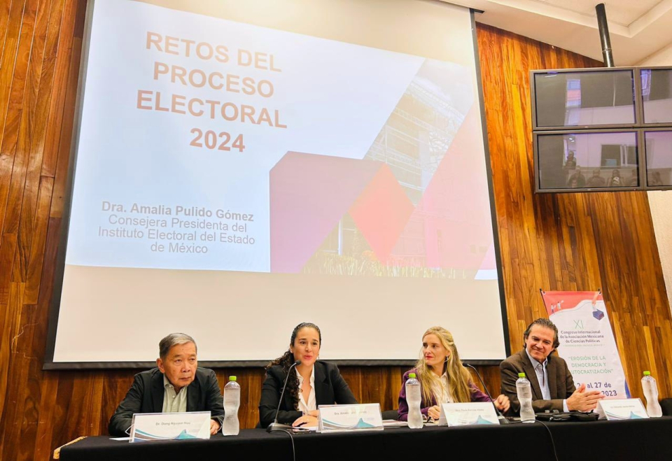 DIÁLOGO Y COORDINACIÓN INSTITUCIONAL NECESARIOS PARA ENFRENTAR LOS RETOS DEL PROCESO ELECTORAL 2024: AMALIA PULIDO