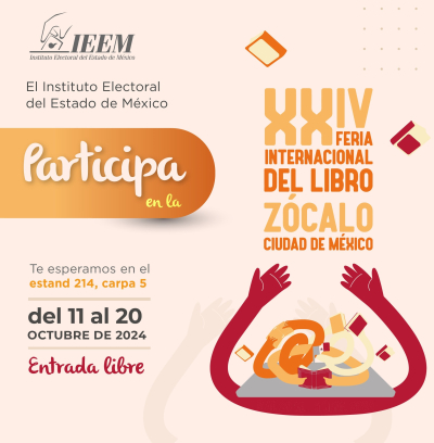 IEEM PRESENTE EN LA FERIA DEL LIBRO DEL ZÓCALO EN CDMX