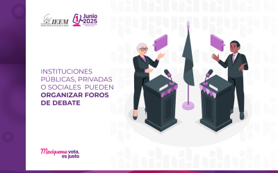 INSTITUCIONES PÚBLICAS, PRIVADAS O SOCIALES  PUEDEN ORGANIZAR FOROS DE DEBATE