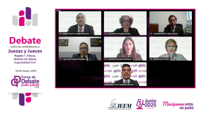 CONCLUYEN FOROS DE DEBATE ORGANIZADOS POR EL IEEM  PARA LA ELECCIÓN JUDICIAL