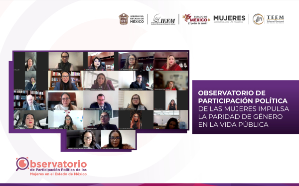 OBSERVATORIO DE PARTICIPACIÓN POLÍTICA DE LAS MUJERES IMPULSA LA PARIDAD DE GÉNERO EN LA VIDA PÚBLICA