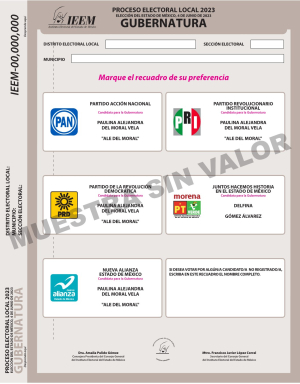 INSERCIÓN DE EMBLEMAS DE LOS PARTIDOS POLÍTICOS EN LAS BOLETAS ELECTORALES DE ACUERDO CON LA NORMATIVA