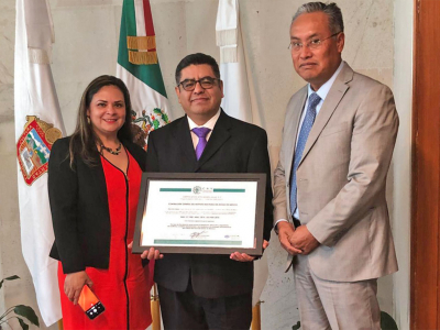 RECIBE CONTRALORÍA GENERAL DEL IEEM CERTIFICACIÓN INTERNACIONAL