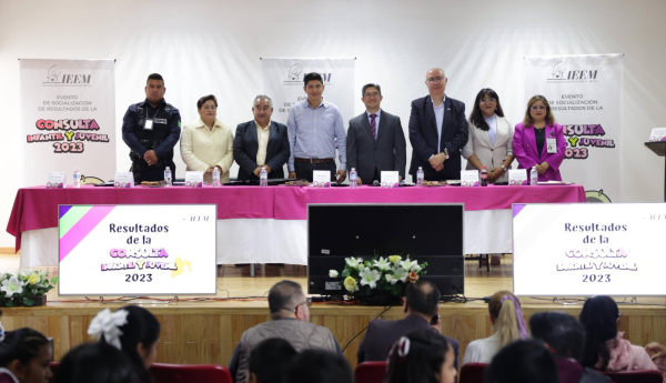 LA NIÑEZ DE XALATLACO RECIBE LOS RESULTADOS DE LA CONSULTA INFANTIL Y JUVENIL 2023 DEL IEEM
