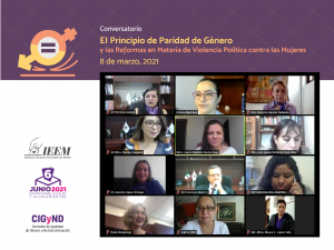 REFLEXIONAN EN CONVERSATORIO VIRTUAL DEL IEEM SOBRE EL PRINCIPIO DE PARIDAD DE GÉNERO