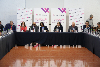 PRESENTAN URNA ELECTRÓNICA PARA  ELECCIÓN DE GUBERNATURA 2023